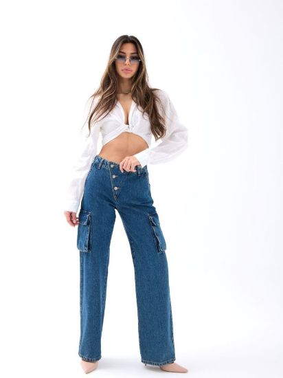 6519 KOT PANTOLON-MAVİ resmi